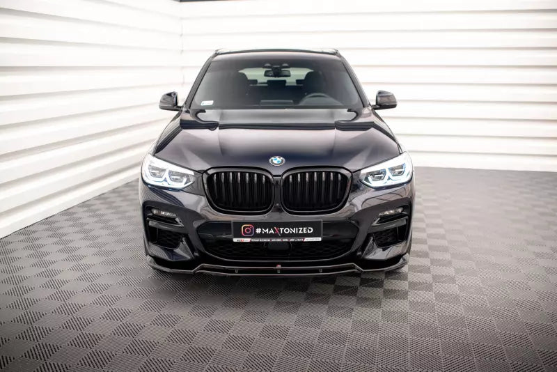 Maxton Design Frontlippe V.1 für BMW X3 G01 M-Paket Hochglanz schwarz – Ansicht 2