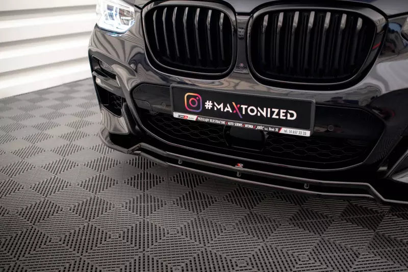 Maxton Design Frontlippe V.1 für BMW X3 G01 M-Paket Hochglanz schwarz – Ansicht 3