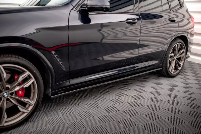 Maxton Design Seitenschweller (Paar) für BMW X3 G01 M Paket Hochglanz schwarz – Ansicht 1