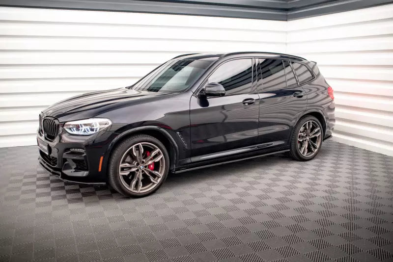 Maxton Design Seitenschweller (Paar) für BMW X3 G01 M Paket Hochglanz schwarz – Ansicht 3