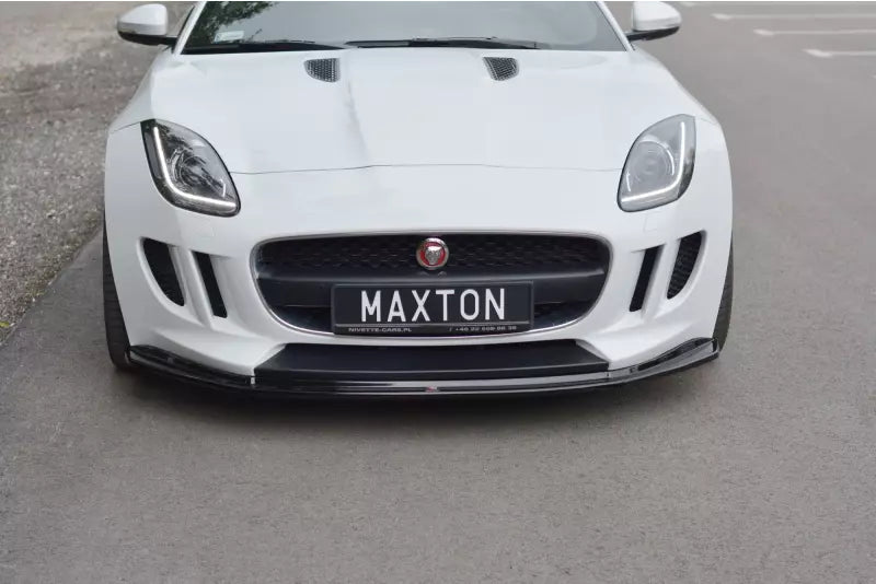 Maxton Design Frontlippe V.1 für Jaguar F-Type Hochglanz schwarz – Ansicht 2