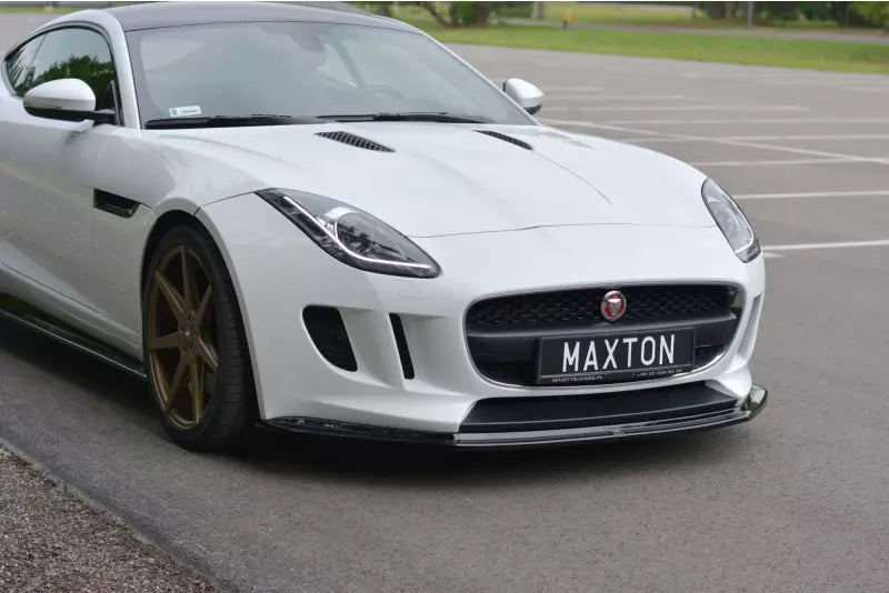 Maxton Design Frontlippe V.1 für Jaguar F-Type Hochglanz schwarz – Ansicht 3