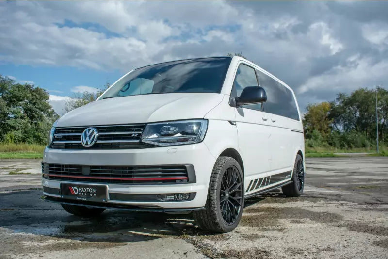 Maxton Design Seitenschweller (Paar) für VW T6 Hochglanz schwarz – Ansicht 2