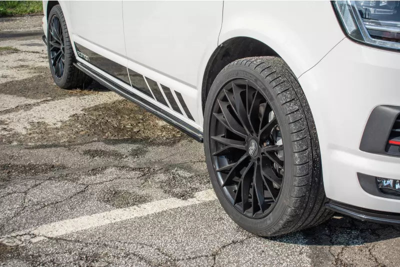 Maxton Design Seitenschweller (Paar) für VW T6 Hochglanz schwarz – Ansicht 3