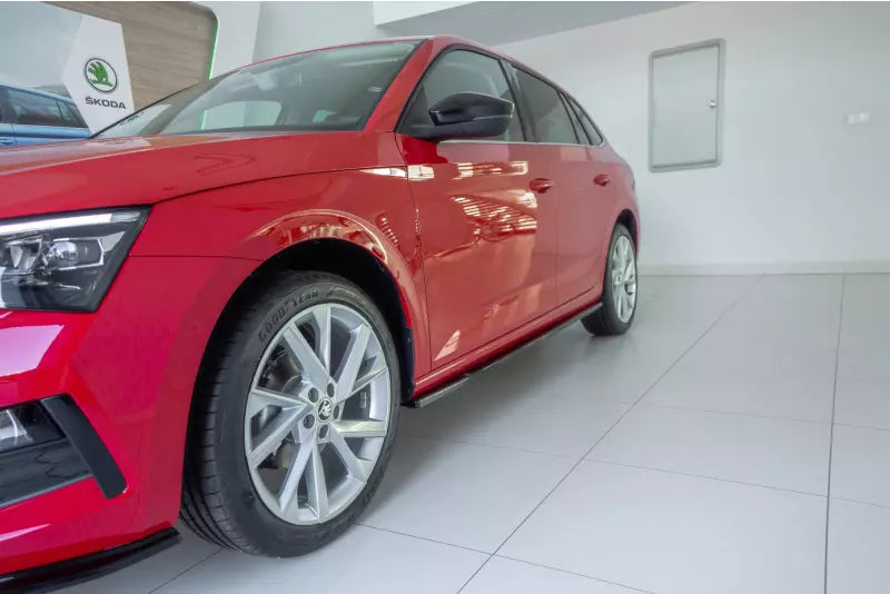 Maxton Design Seitenschweller (Paar) für Skoda Scala Hochglanz schwarz – Ansicht 1