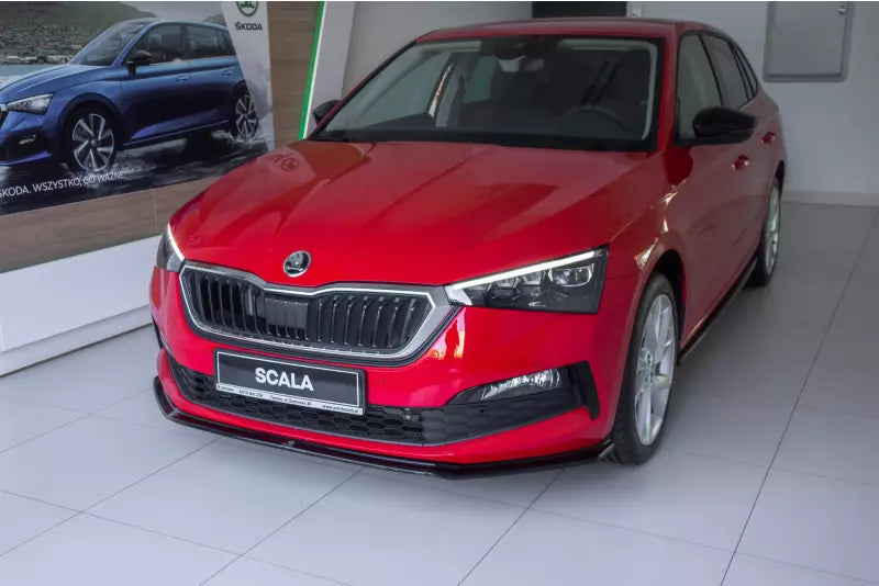 Maxton Design Frontlippe V.3 für Skoda Scala Hochglanz schwarz – Ansicht 1