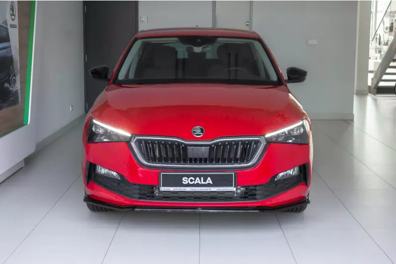 Maxton Design Frontlippe V.3 für Skoda Scala Hochglanz schwarz – Ansicht 2