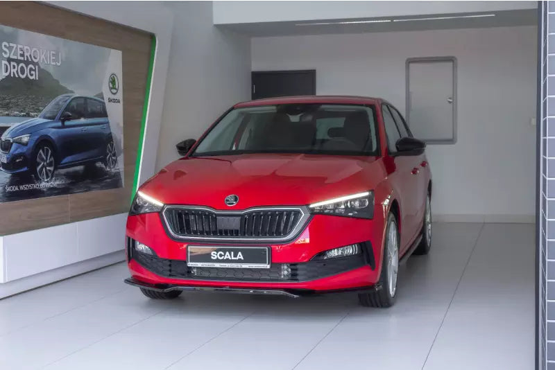 Maxton Design Frontlippe V.2 für Skoda Scala Hochglanz schwarz – Ansicht 1