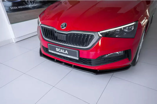 Maxton Design Frontlippe V.1 für Skoda Scala Hochglanz schwarz – Ansicht 1