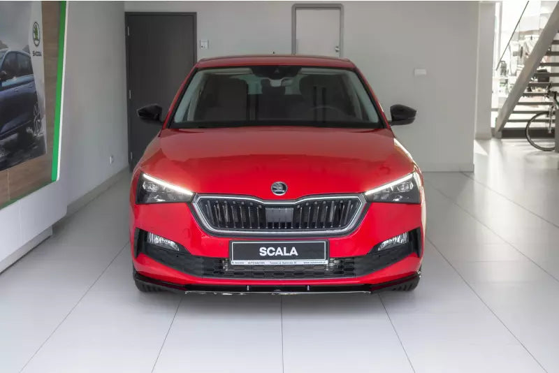 Maxton Design Frontlippe V.1 für Skoda Scala Hochglanz schwarz – Ansicht 2