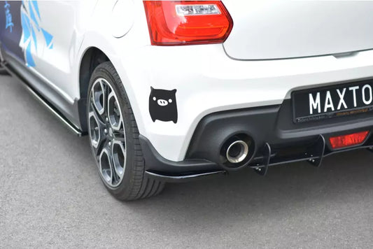 Maxton Design Diffusor Flaps für Suzuki Swift 6 Sport Hochglanz schwarz – Ansicht 1