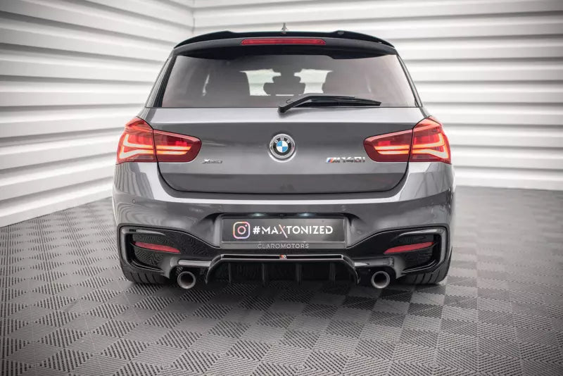 Maxton Design Heckdiffusor für BMW F20 F21 Facelift mit M-Paket Hochglanz schwarz – Ansicht 1