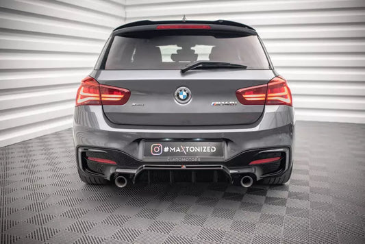 Maxton Design Heckdiffusor für BMW F20 F21 Facelift mit M-Paket Hochglanz schwarz – Ansicht 1
