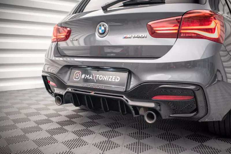 Maxton Design Heckdiffusor für BMW F20 F21 Facelift mit M-Paket Hochglanz schwarz – Ansicht 2