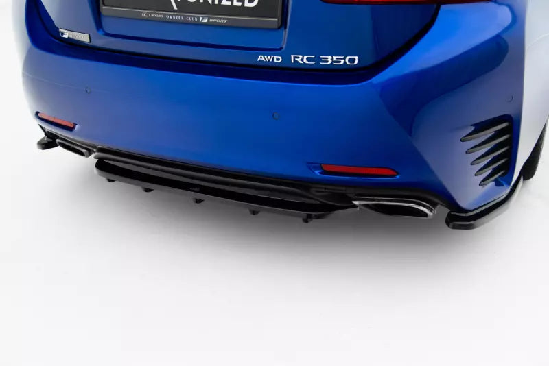 Maxton Design Heckdiffusor für im DTM Look Lexus RC Hochglanz schwarz – Ansicht 1