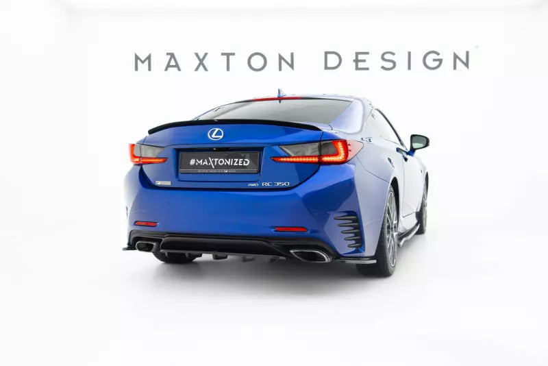 Maxton Design Diffusor Flaps für Lexus RC Hochglanz schwarz – Ansicht 2