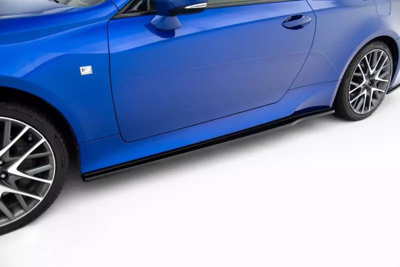 Maxton Design Seitenschweller (Paar) für Lexus RC Hochglanz schwarz – Ansicht 1