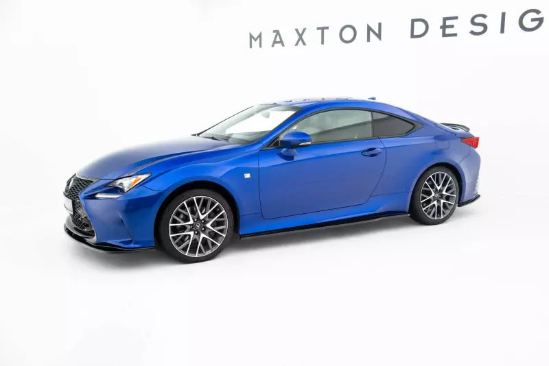 Maxton Design Seitenschweller (Paar) für Lexus RC Hochglanz schwarz – Ansicht 2