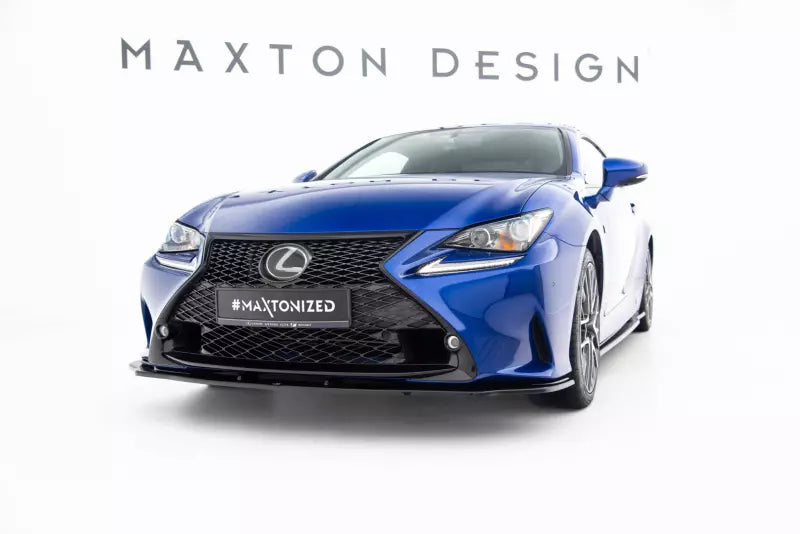 Maxton Design Frontlippe V.2 für Lexus RC Hochglanz schwarz – Ansicht 1