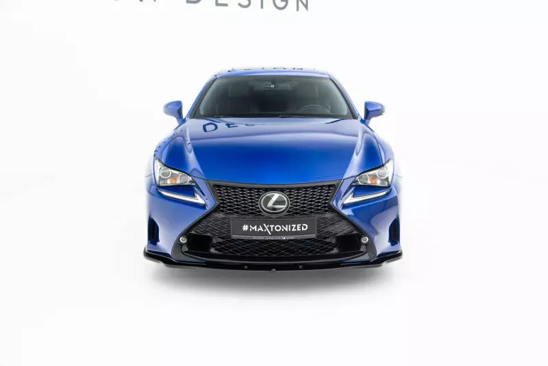 Maxton Design Frontlippe V.2 für Lexus RC Hochglanz schwarz – Ansicht 2