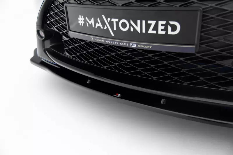 Maxton Design Frontlippe V.2 für Lexus RC Hochglanz schwarz – Ansicht 3