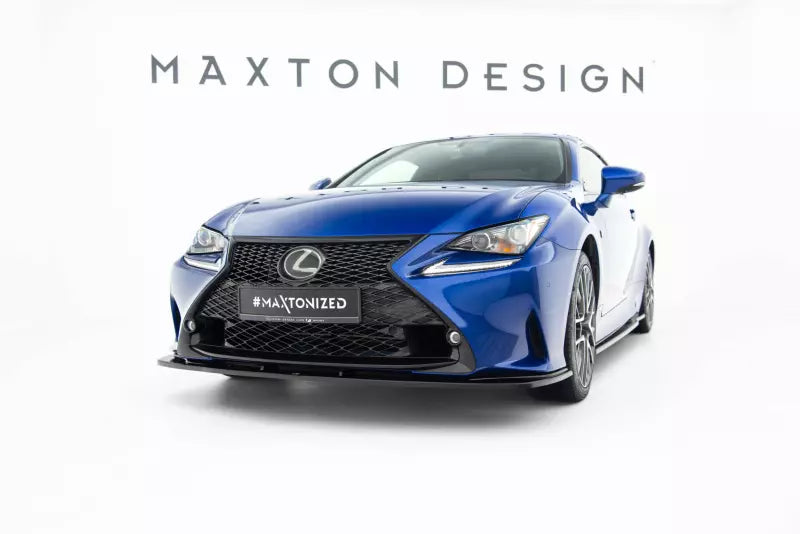 Maxton Design Frontlippe V.1 für Lexus RC Hochglanz schwarz – Ansicht 1