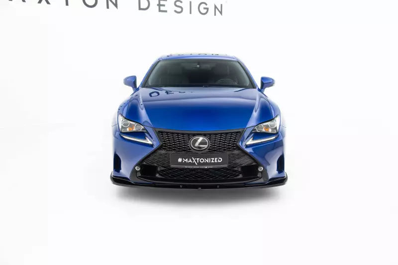 Maxton Design Frontlippe V.1 für Lexus RC Hochglanz schwarz – Ansicht 2