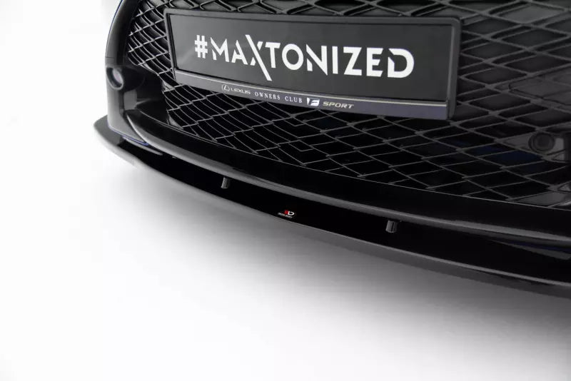 Maxton Design Frontlippe V.1 für Lexus RC Hochglanz schwarz – Ansicht 3