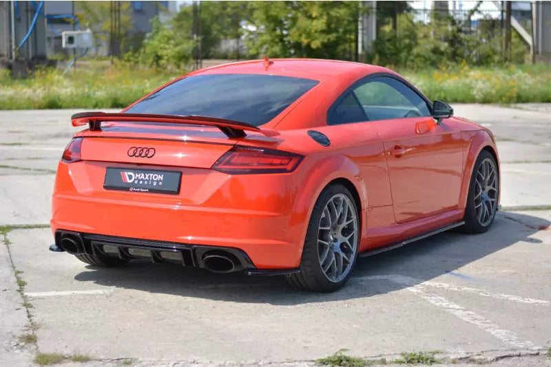 Maxton Design Diffusor Flaps für Audi TT RS 8S Hochglanz schwarz – Ansicht 1