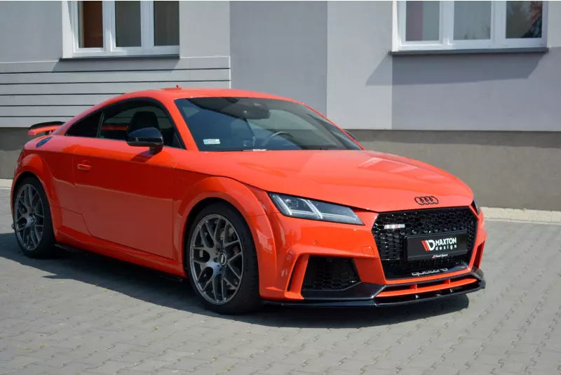 Maxton Design Frontlippe V.2 für Audi TT RS 8S 2016-2019 Hochglanz schwarz – Ansicht 1