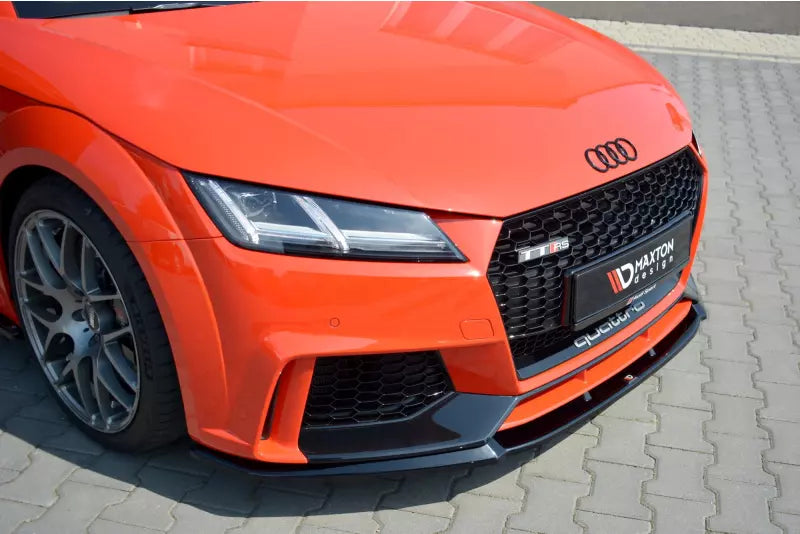 Maxton Design Frontlippe V.2 für Audi TT RS 8S 2016-2019 Hochglanz schwarz – Ansicht 2