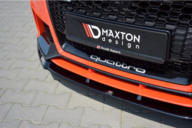 Maxton Design Frontlippe V.2 für Audi TT RS 8S 2016-2019 Hochglanz schwarz – Ansicht 3