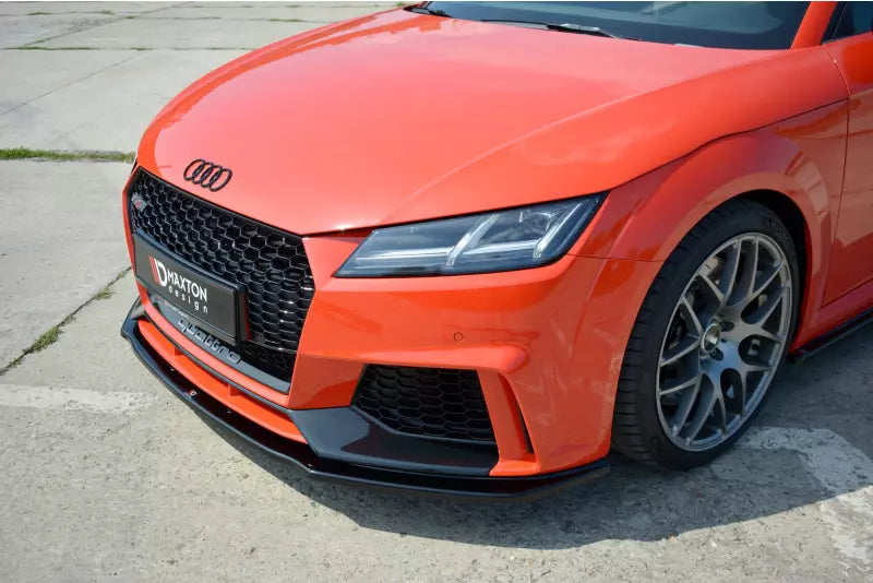 Maxton Design Frontlippe V.1 für Audi TT RS 8S 2016-2019 Hochglanz schwarz – Ansicht 3