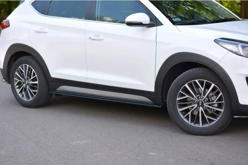 Maxton Design Seitenschweller (Paar) für Hyundai Tucson Mk3 Facelift Hochglanz schwarz – Ansicht 1