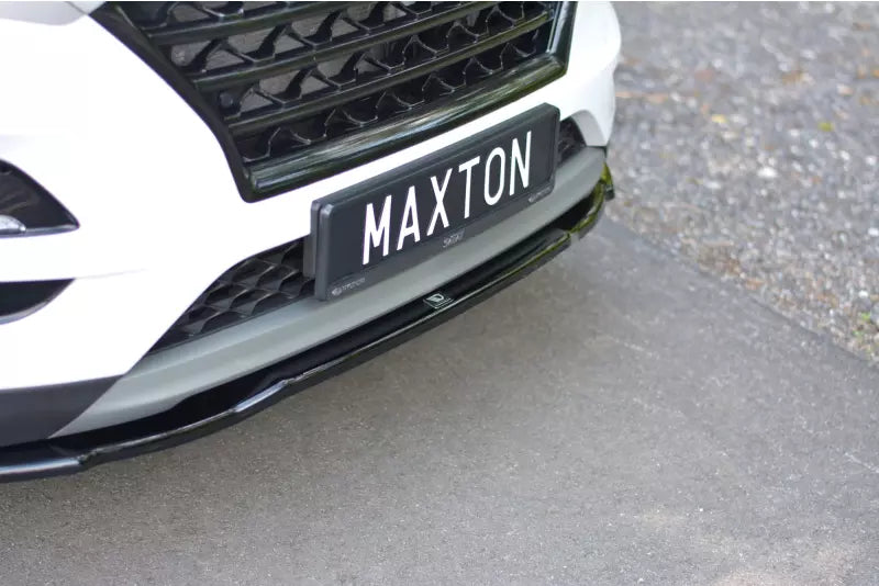 Maxton Design Frontlippe V.2 für Hyundai Tucson Mk3 Facelift Hochglanz schwarz – Ansicht 3