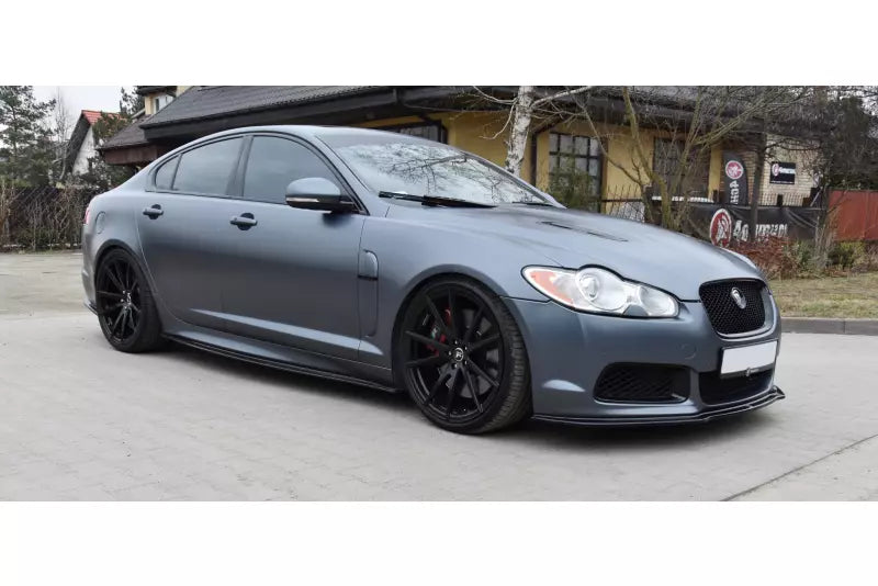 Maxton Design Frontlippe V.1 für Jaguar XF-R Hochglanz schwarz – Ansicht 1