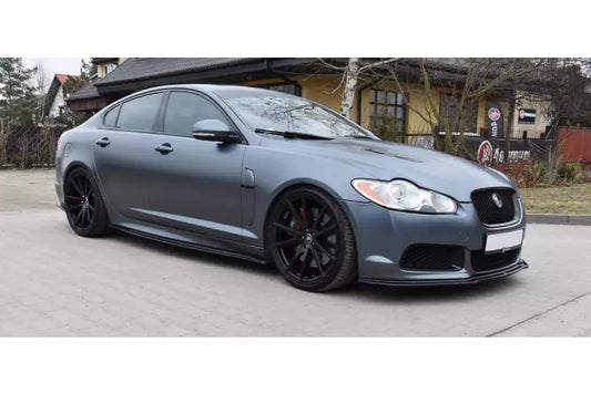 Maxton Design Frontlippe V.1 für Jaguar XF-R Hochglanz schwarz – Ansicht 1