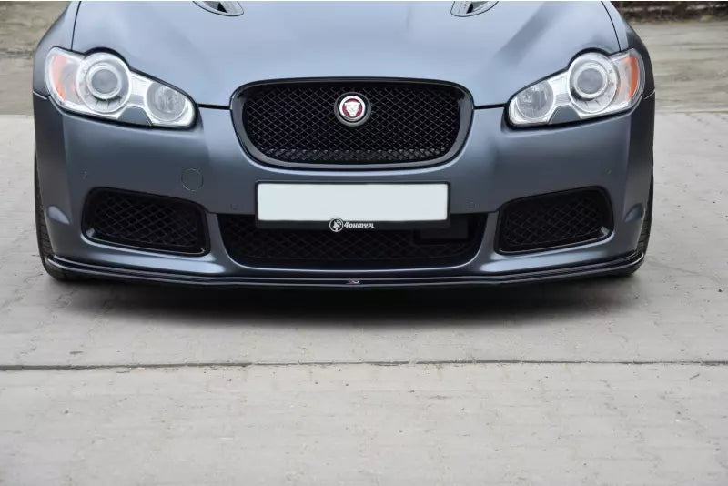 Maxton Design Frontlippe V.1 für Jaguar XF-R Hochglanz schwarz – Ansicht 2