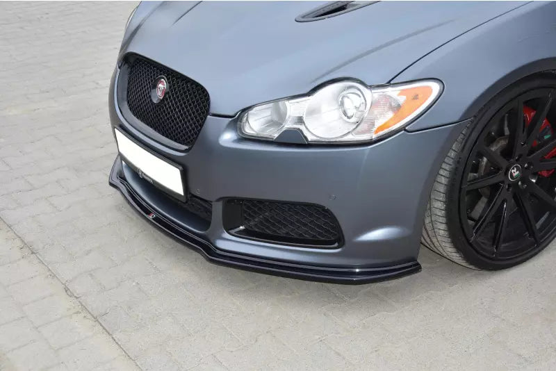 Maxton Design Frontlippe V.1 für Jaguar XF-R Hochglanz schwarz – Ansicht 3