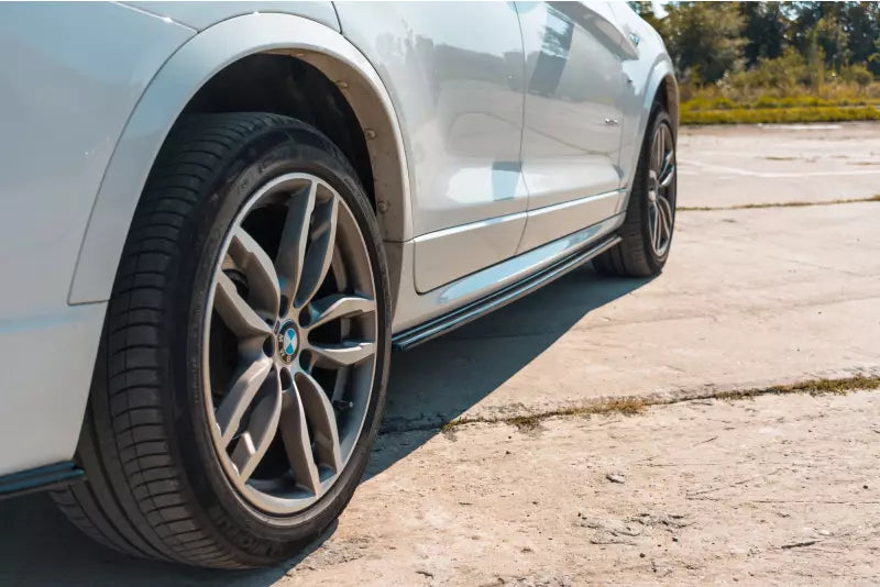 Maxton Design Seitenschweller (Paar) für BMW X3 F25 M Paket Facelift Hochglanz schwarz – Ansicht 1