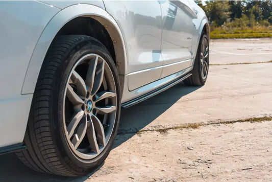 Maxton Design Seitenschweller (Paar) für BMW X3 F25 M Paket Facelift Hochglanz schwarz – Ansicht 1