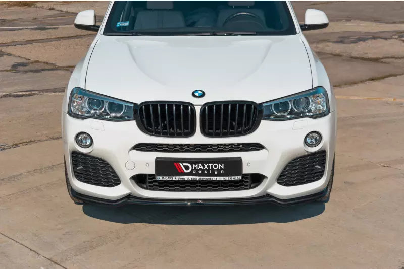 Maxton Design Frontlippe für BMW X3 F25 M Paket Facelift Hochglanz schwarz – Ansicht 1