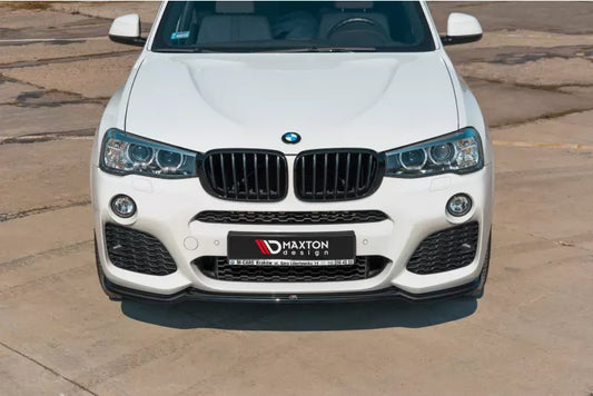 Maxton Design Frontlippe für BMW X3 F25 M Paket Facelift Hochglanz schwarz – Ansicht 1