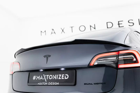 Maxton Design Heckspoiler Lippe für Tesla Model 3 Hochglanz schwarz – Ansicht 1