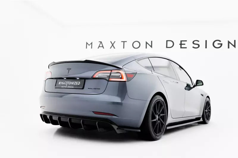Maxton Design Heckspoiler Lippe für Tesla Model 3 Hochglanz schwarz – Ansicht 2