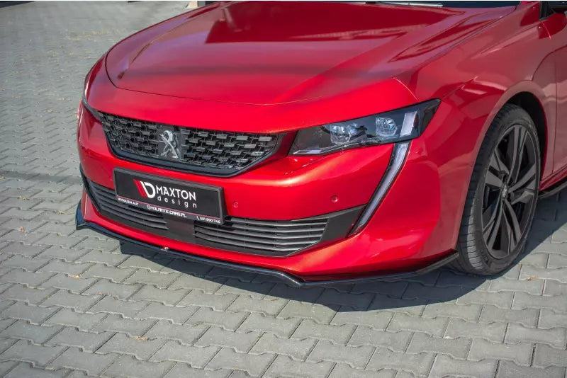Maxton Design Frontlippe V.1 für Peugeot 508 II Hochglanz schwarz – Ansicht 1