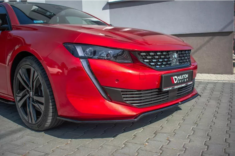 Maxton Design Frontlippe V.1 für Peugeot 508 II Hochglanz schwarz – Ansicht 2