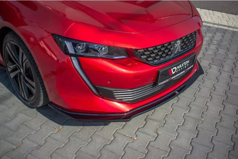 Maxton Design Frontlippe V.2 für Peugeot 508 II Hochglanz schwarz – Ansicht 1