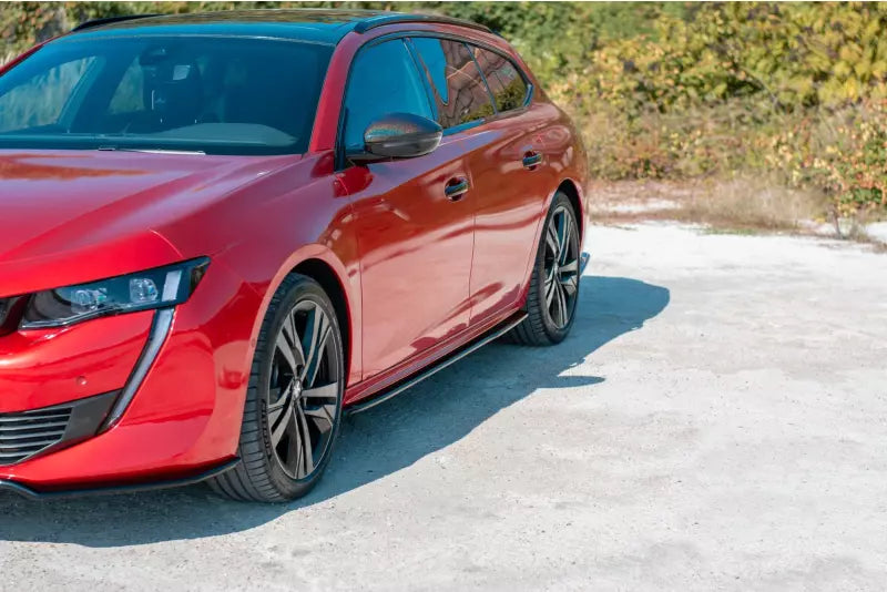 Maxton Design Seitenschweller (Paar) für Diffusor Peugeot 508 II Hochglanz schwarz – Ansicht 2