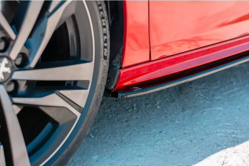 Maxton Design Seitenschweller (Paar) für Diffusor Peugeot 508 II Hochglanz schwarz – Ansicht 3